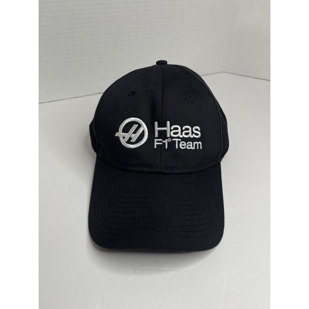 Haas Racing Formula 1 Black Adjustable Hat Cap SnapBack